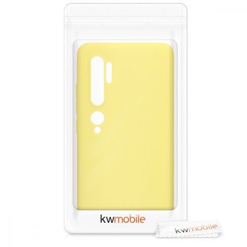 Pouzdro pro Xiaomi Mi Note 10 / Mi Note 10 Pro, silikonové, žluté, 50948.49