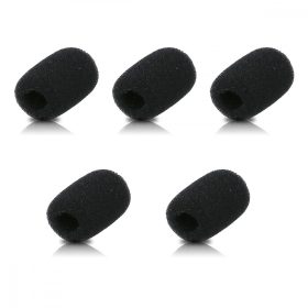   Sada 5 ks krytů na mikrofon 1,8 x 2 x 0,8 cm, Kwmobile, Černá, Paměťová pěna, 51271.02