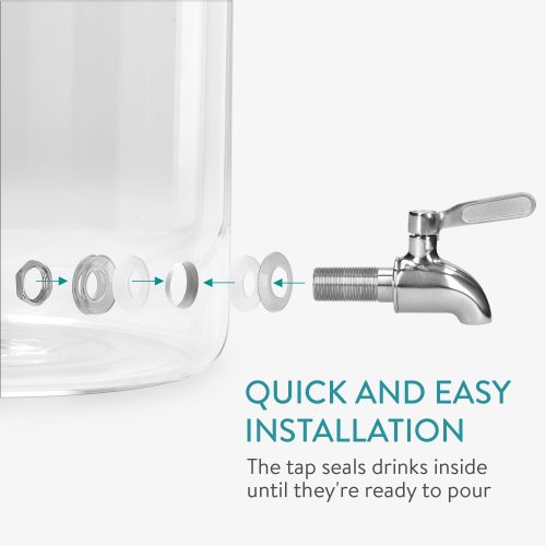 Univerzální dávkovač nápojů, sklo, 5 l, 51378.01