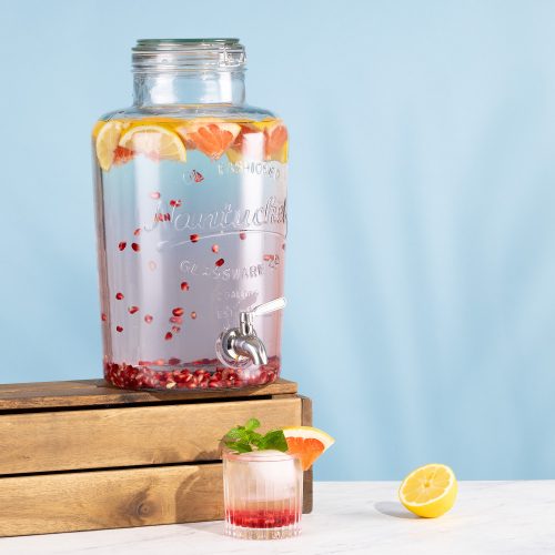 Nápojový automat s kohoutkem a uzávěrem s klipem Navaris, 8L, 51379.01