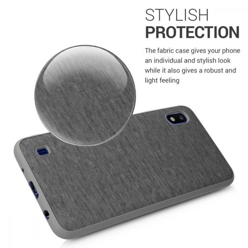 Pouzdro pro Samsung Galaxy A10, textilní, šedé, 51540.22