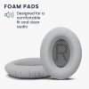 Sada 2 náušníků pro bezdrátová sluchátka Bose Quietcomfort 35/QuietComfort QC35 II, Kwmobile, šedá, ekologická kůže, 44519.35