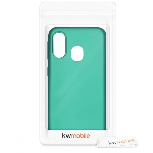 Pouzdro pro Samsung Galaxy A40, silikonové, zelené, 48546.128