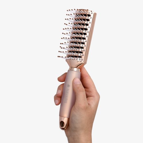 Navaris perlový kartáč na vlasy, růžový, 23 x 4,5 cm, 51640,31