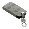 Kryt na klíče od auta pro Renault / Dacia - 4 tlačítka - Keyless Go, nubuková kůže, šedá, 48565.10