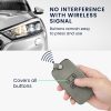 Kryt na klíče od auta pro Renault / Dacia - 4 tlačítka - Keyless Go, nubuková kůže, šedá, 48565.10