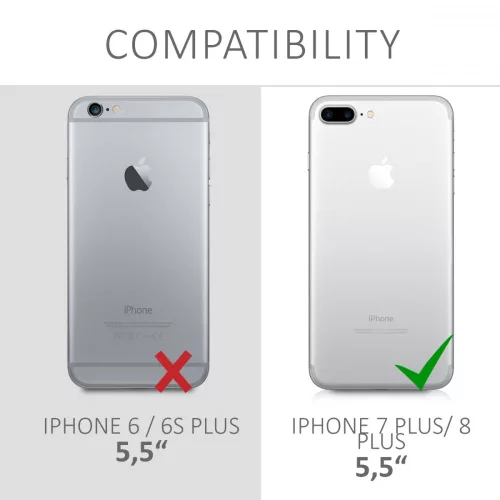 Pouzdro pro Apple iPhone 8 Plus / iPhone 7 Plus, silikonové, fialové, 40842.175