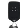 Kryt na klíče od auta pro Renault / Dacia - 4 tlačítka - Keyless Go, silikonový, černý, 49769.09