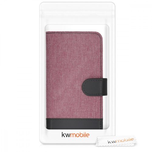 Pouzdro pro Alcatel 1S (2019), textilie, růžové, 48090.10