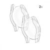 Sada 2ks pouzder pro Huawei Watch GT2 (46mm), kwmobile, silikon, transparentní, 52277.01