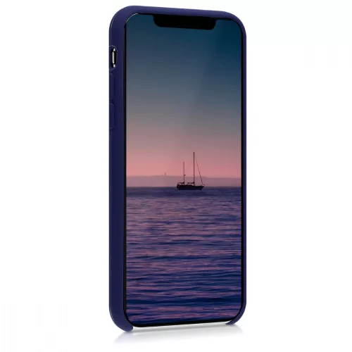Pouzdro pro Apple iPhone X / iPhone XS, silikonové, modré, 46313.182