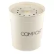 Cos de compost metalic Navaris, 3 L, capac cu filtru, 3 filtre incluse, pentru bucatarie, crem, metal