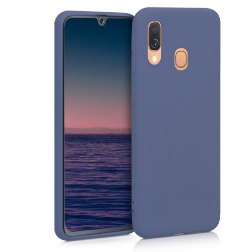 Pouzdro pro Samsung Galaxy A40, silikonové, modré, 48547.168