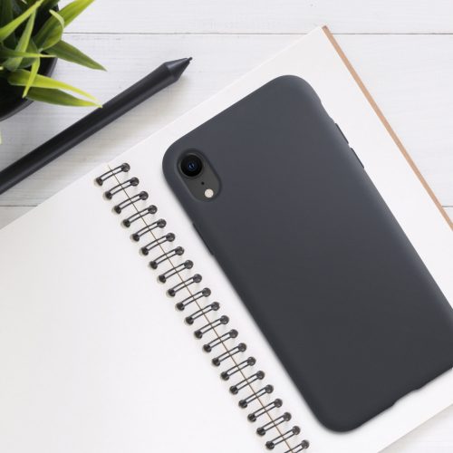 Pouzdro pro Apple iPhone XR, silikonové, černé, 49983.47