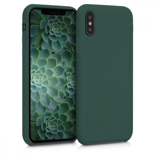 Pouzdro pro Apple iPhone X / iPhone XS, silikonové, zelené, 46313.169