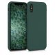Pouzdro pro Apple iPhone X / iPhone XS, silikonové, zelené, 46313.169