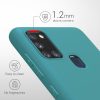 Pouzdro pro Samsung Galaxy A21s, silikonové, zelené, 52494.57