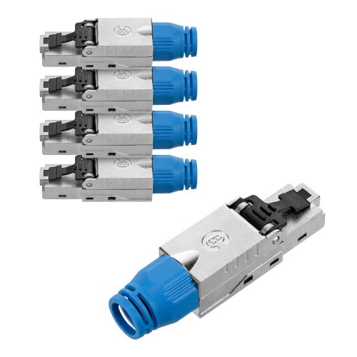 Sada 4 zástrček CAT8 RJ-45 pro stíněné ethernetové kabely CAT8, Kwmobile, Multicolor, Metal, 52519.04