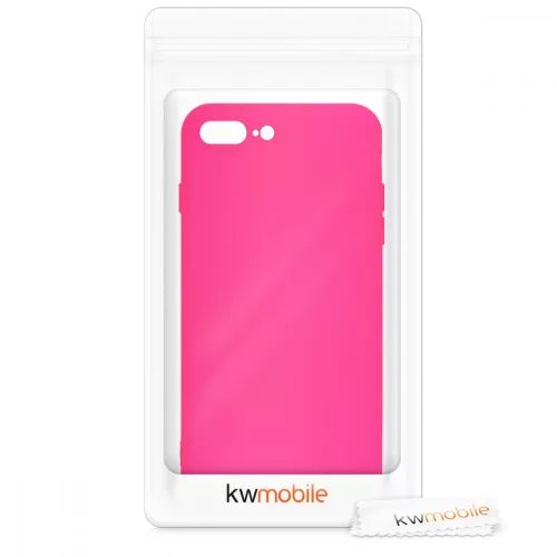 Pouzdro pro Apple iPhone 8 Plus / iPhone 7 Plus, silikonové, růžové, 49981.77