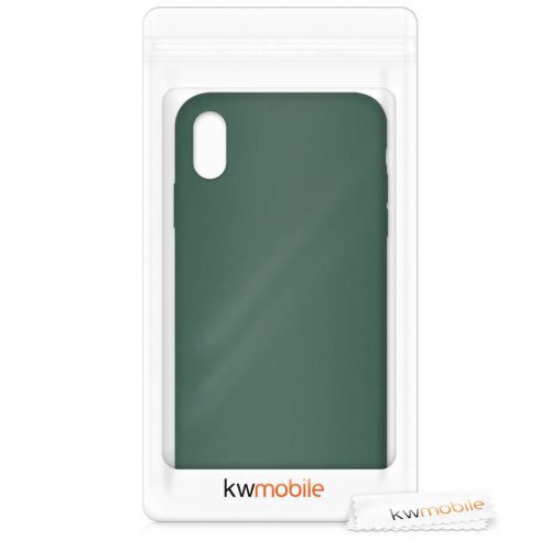 Pouzdro pro Apple iPhone XS Max, silikonové, zelené, 45909.169