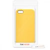 Pouzdro pro Apple iPhone 5 / iPhone 5s / iPhone SE, silikonové, žluté, 42766.165