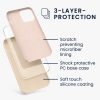 Pouzdro pro Apple iPhone 12 Pro Max, silikonové, krémové, 52644.154