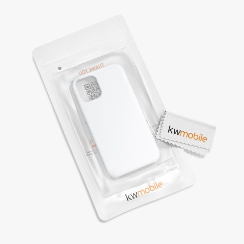 Pouzdro pro Apple iPhone 12 Mini, silikonové, bílé, 52640.02