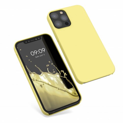 Pouzdro pro Apple iPhone 12 / iPhone 12 Pro, silikonové, žluté, 52641.49