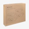 Set 4 Mini Oale din fonta Navaris, 10.5 cm, 290 ml, pentru cuptor și plita, albastru, 49079.04.02