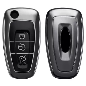   Kryt na klíče od auta pro Ford – 3 tlačítka, silikonový, černý, 48039,95