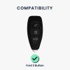 Kryt na klíče od auta pro Ford – 3 tlačítka – Keyless Go, silikonový, černý, 53133.03