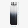 Navaris láhev na vodu z borosilikátového skla, 950 ml, neoprenový obal, černá, 53167.22