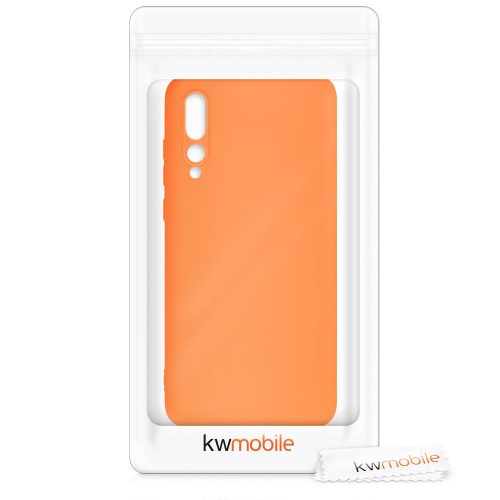 Pouzdro pro Huawei P20 Pro, silikonové, oranžové, 44223.150