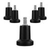 Sada 5 noh pro tyč kancelářské židle 10 mm, Kwmobile, Černá, Nylon, 53197.01