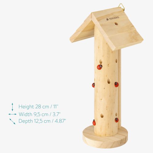 Nádobka na kloktání borovice Navaris, 12,5 x 9,5 x 28 cm, hnědá, 53216.01