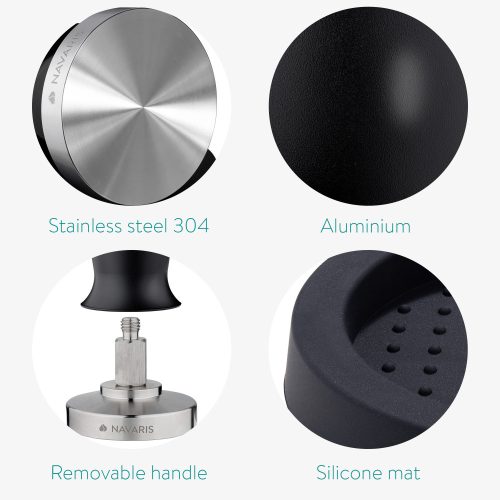 Navaris nerezový pěch a hliníková rukojeť, 51 mm, Covoras, 51802.02.29