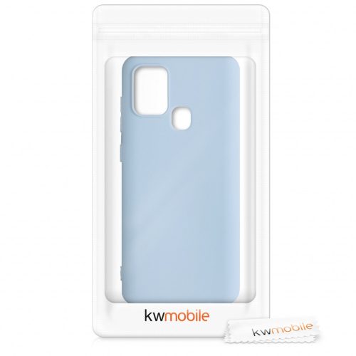 Pouzdro pro Samsung Galaxy A21s, silikonové, modré, 52494.177