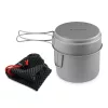 Navaris titanový kempingový hrnec a pánev, 1100 ml a 450 ml, 53304.01