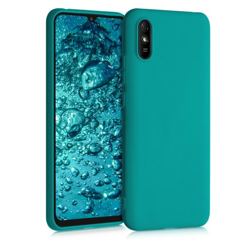 Pouzdro pro Xiaomi Redmi 9A, silikonové, zelené, 52847.57