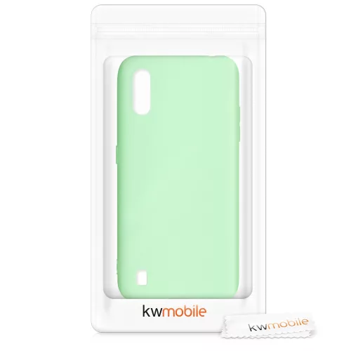 Pouzdro pro Samsung Galaxy A01, silikonové, zelené, 51372.50