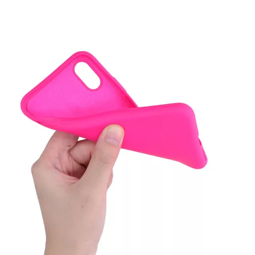 Pouzdro pro Apple iPhone X / iPhone XS, silikonové, růžové, 52975.77