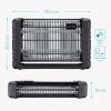 UV lampa na hmyz 4000V, 80 m2, Kwmobile, Černá, Plast, 53414.01