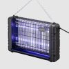 UV lampa na hmyz 4000V, 80 m2, Kwmobile, Černá, Plast, 53414.01