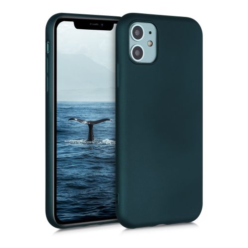 Pouzdro pro Apple iPhone 11, silikonové, zelené, 50762.14