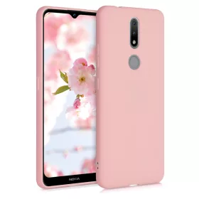 Pouzdro pro Nokia 2.4, Silicon, Rose Gold, 53496.89