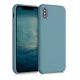 Pouzdro pro Apple iPhone X / iPhone XS, silikonové, modré, 42495.207