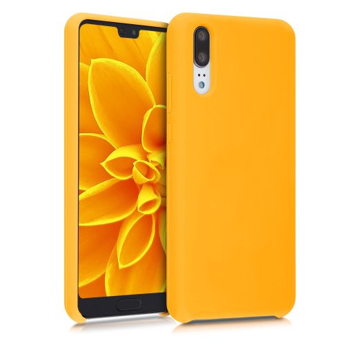 Pouzdro pro Huawei P20, silikonové, oranžové, 45689.180