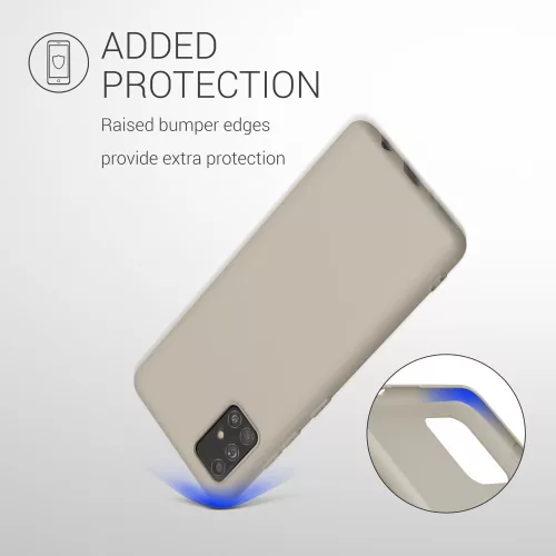 Pouzdro pro Samsung Galaxy A51, silikonové, šedé, 51196.125