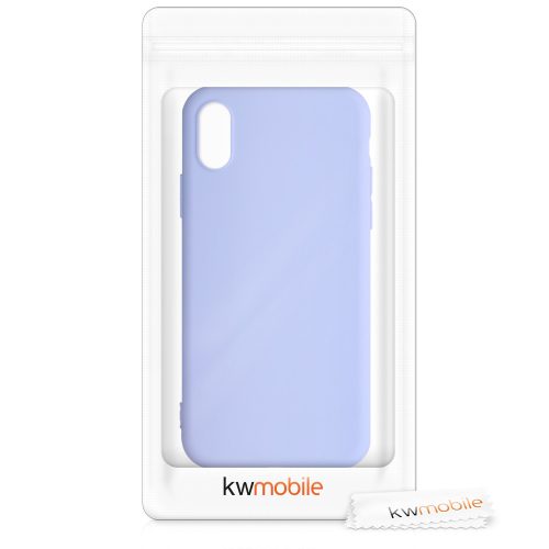 Pouzdro pro Apple iPhone X / iPhone XS, silikonové, fialové, 42492.139