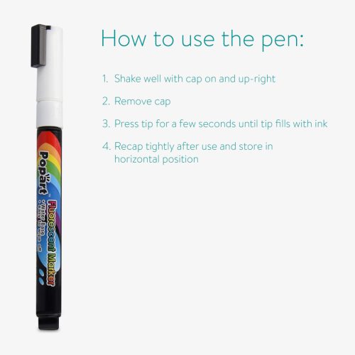 Tabla magnetica Navaris, 90x60 cm, design marmura neagra, marker si magneti incluse, negru, MDF